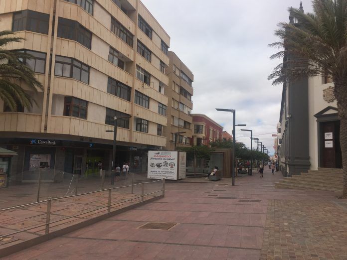 Calle peatonal en Puerto del Rosario