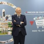 Juan Roig, presidente de Mercadona, tras la celebración de la Rueda de Prensa 2022