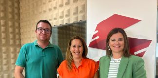 Adargoma Hernández, Lola García y Nuria Cabrera