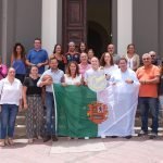 Cabildo y Ayuntamiento de Puerto reciben a Carla Brito