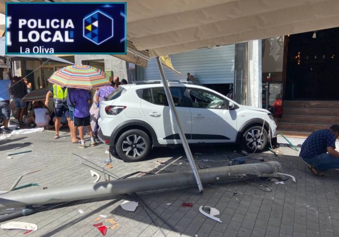 Accidente en Corralejo(Fotografía del Ayuntamiento de La Oliva)
