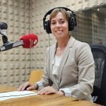 Lara Melián en los estudios de Radio Sintonía