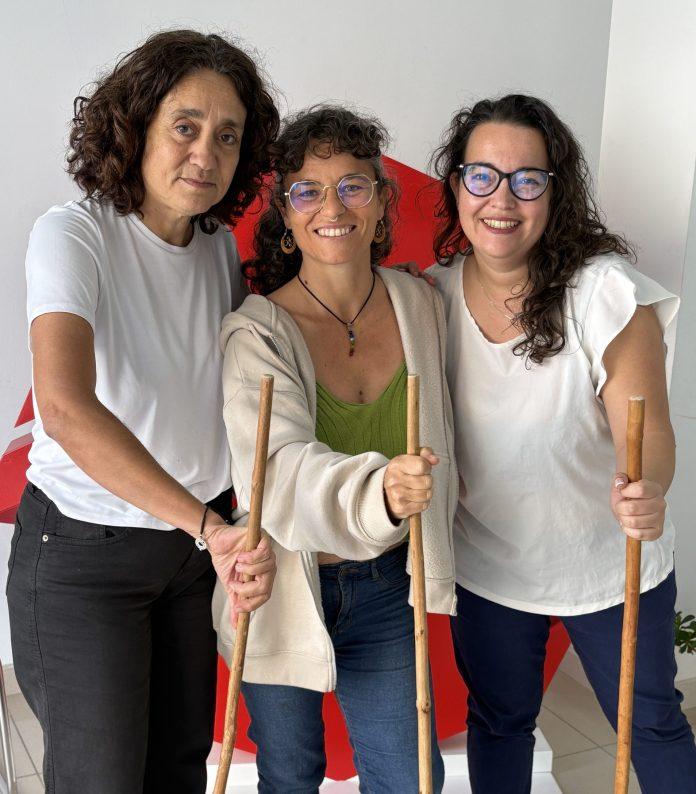 Las mujeres en el juego del palo canario Las mujeres en el juego del palo canario