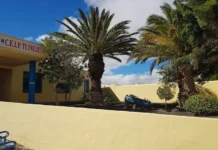 Fachada del Colegio de Tuineje