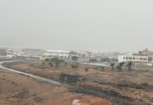 Imagen de la borrasca Claudia en Fuerteventura-Radio Sintonía