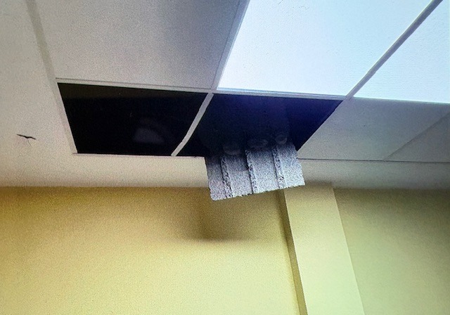 Derrumbe del techo en la Oficina de la Fiscalía en Puerto del Rosario-Comisiones Obreras