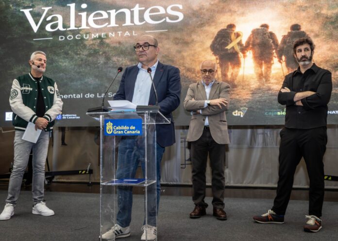 José Jerez, presidente de la Fundación Canaria Pequeño Valiente, en la presentación del documental ´Valientes´