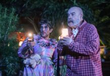 Antonio Resines en el rodaje de "Haciendo amigos", en Fuerteventura