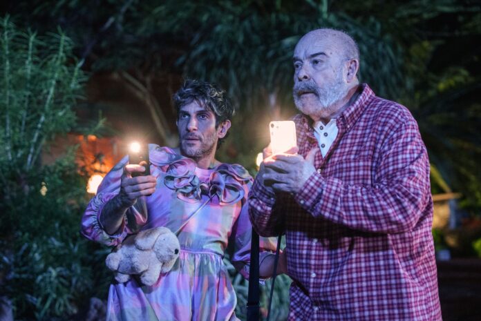 Antonio Resines en el rodaje de "Haciendo amigos", en Fuerteventura