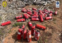 Vertido en el paraje natural de la montaña de San Andrés